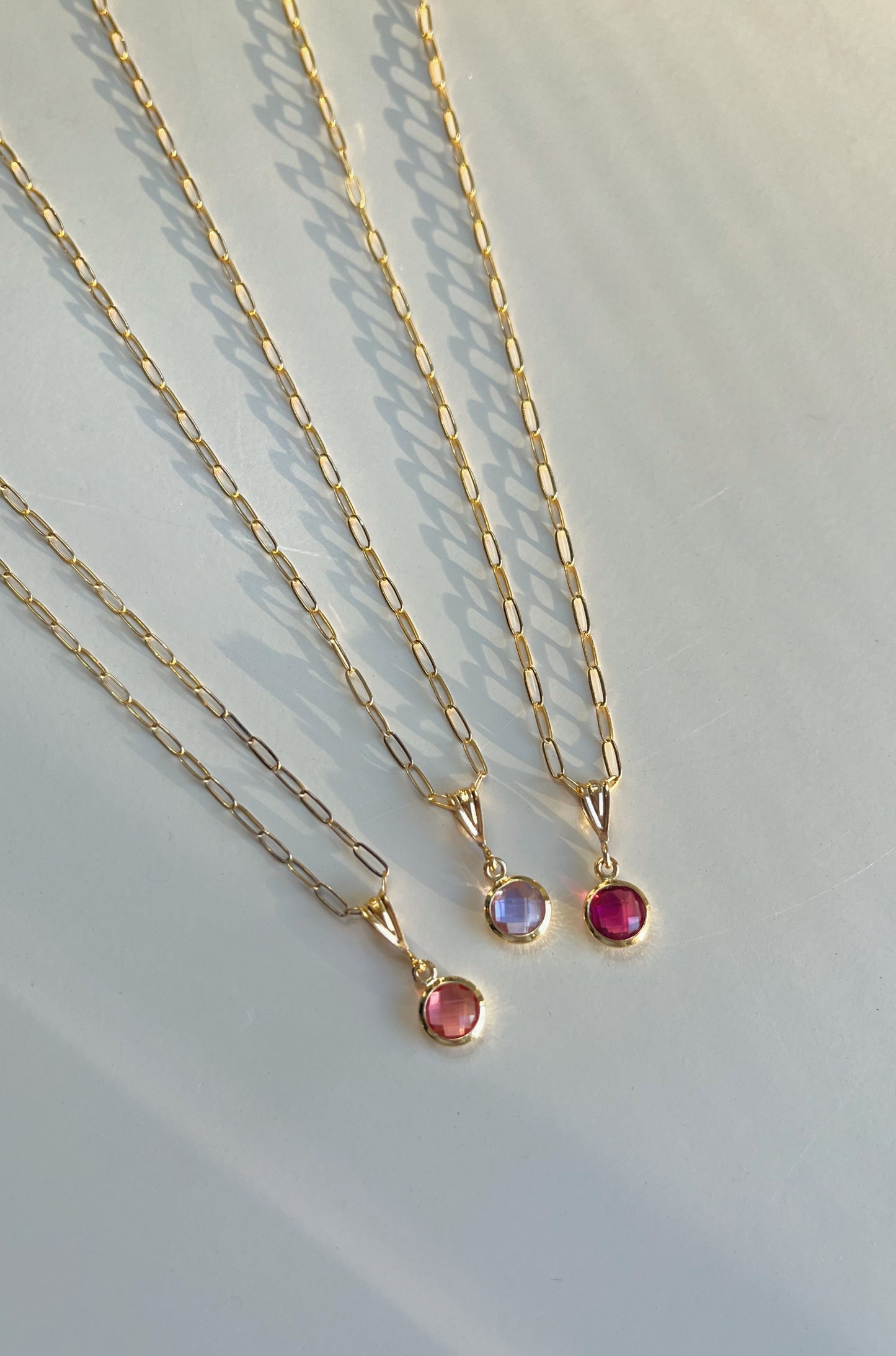 Birthstone Necklace Piper Chain