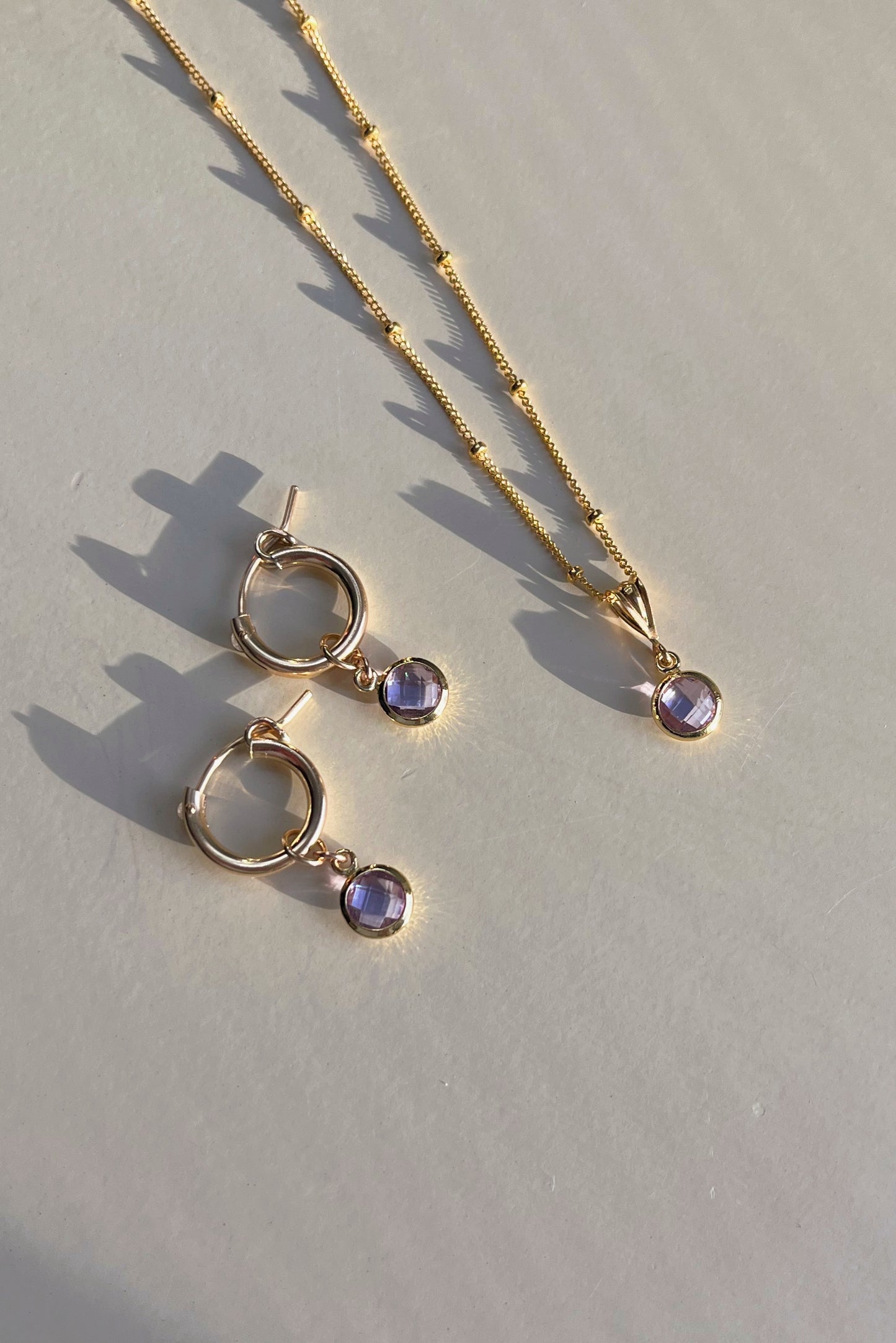 Birthstone Necklace Celeste Chain