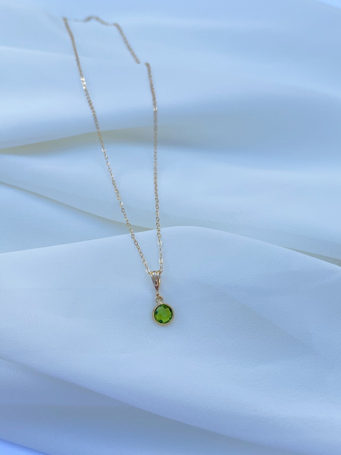 Birthstone Necklace Classic Chain