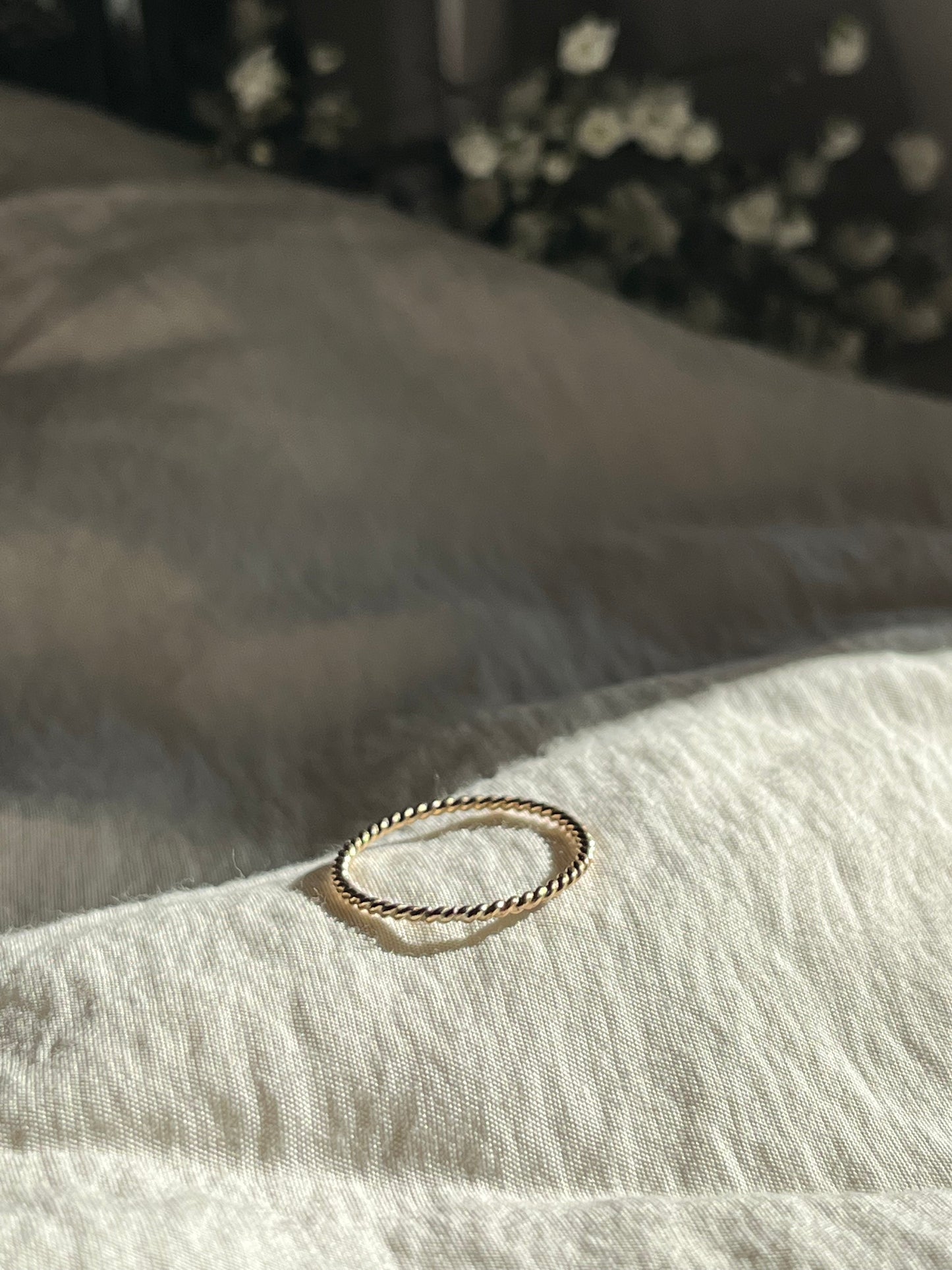 Twist Thin Stacking Ring