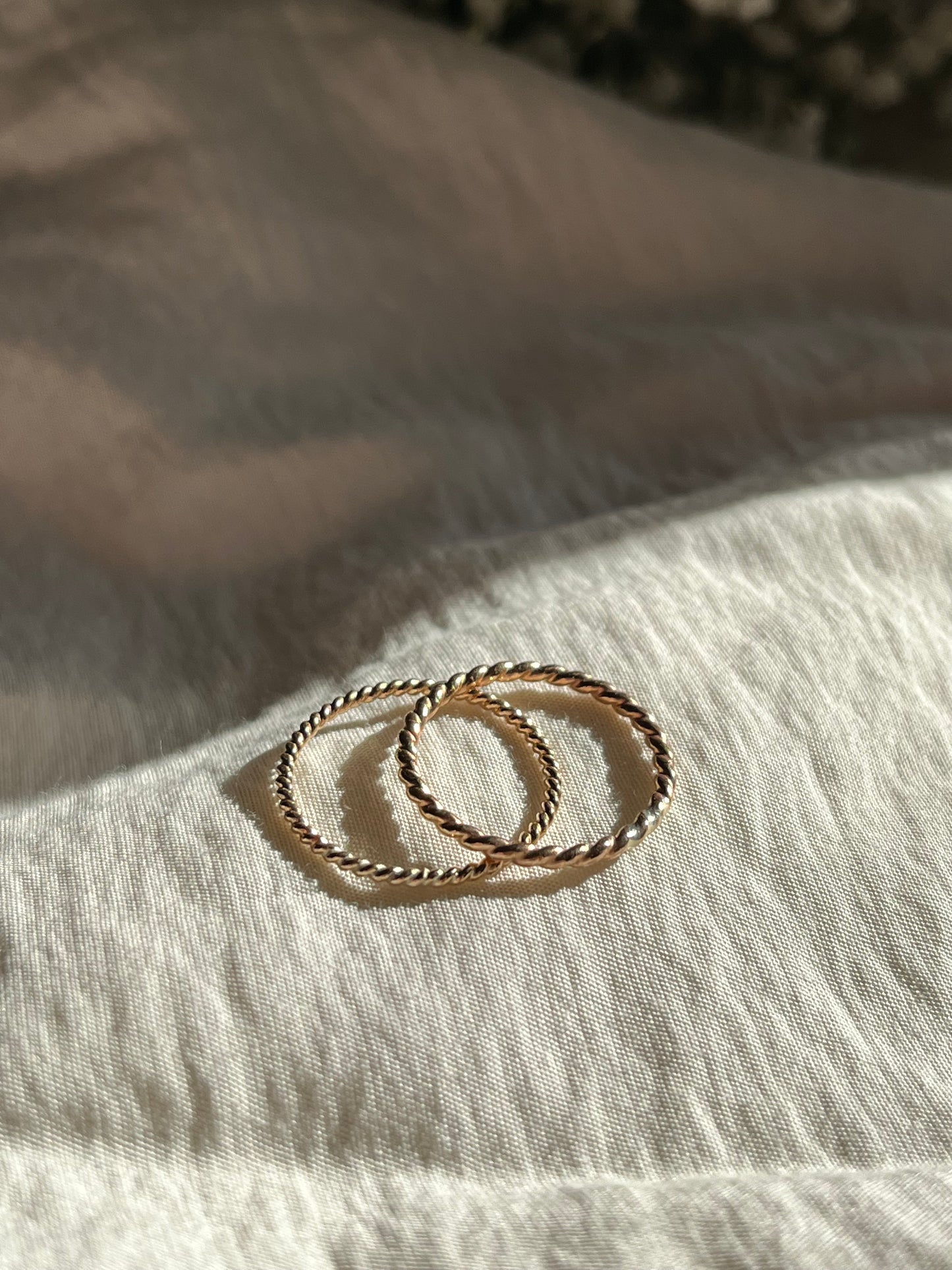 Twist Thin Stacking Ring
