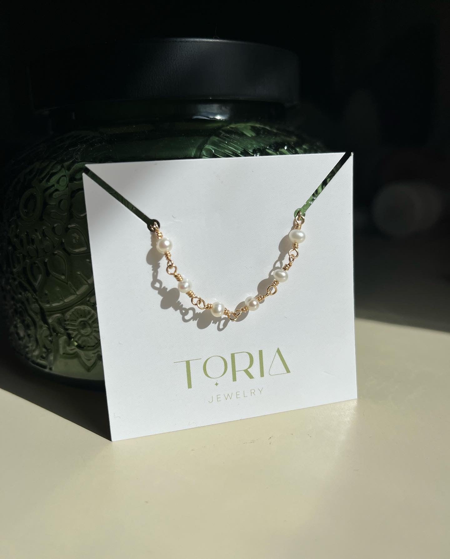 Jane Necklace Small Pearl