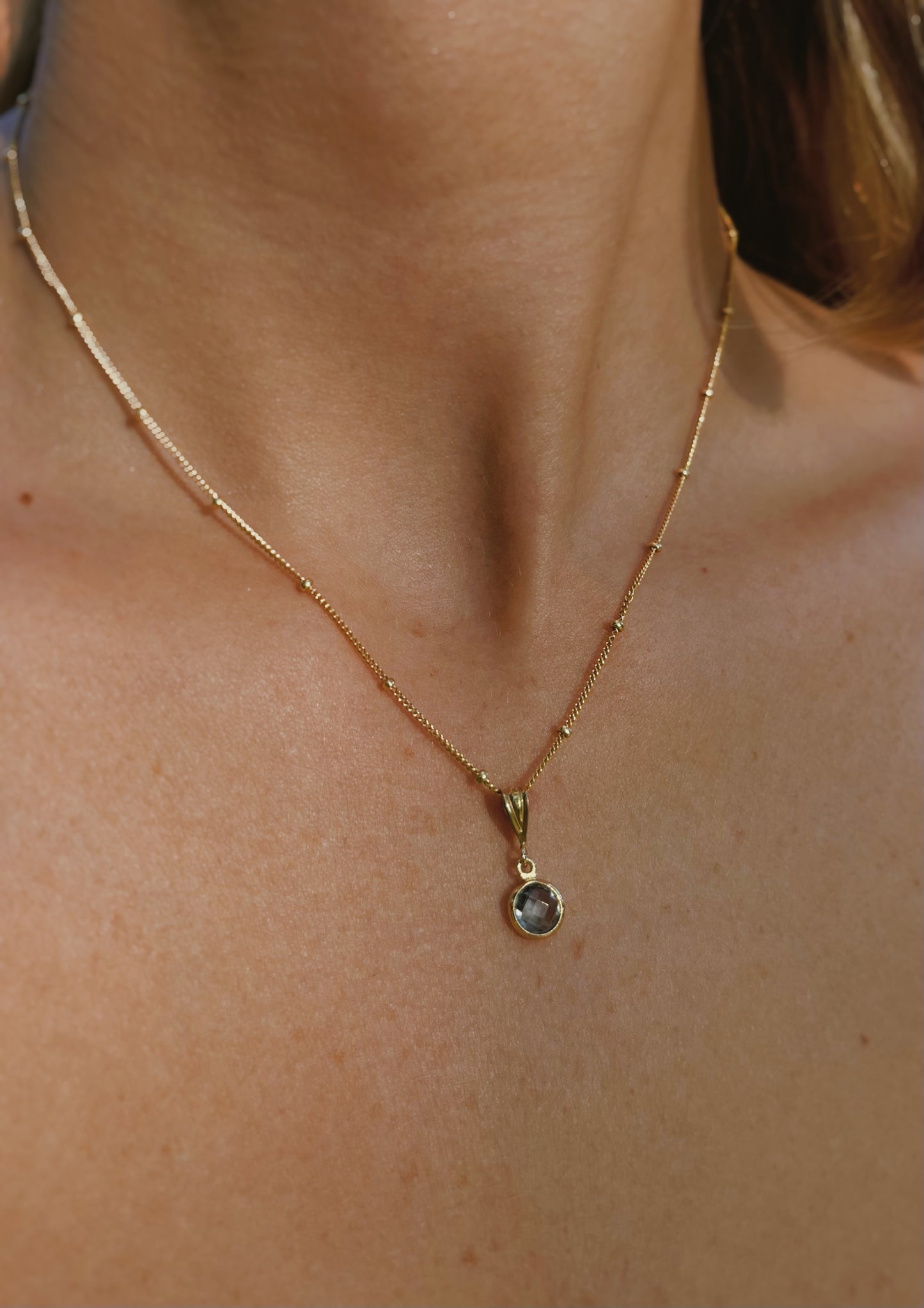 Birthstone Necklace Celeste Chain