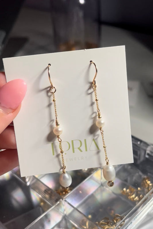 Lacie Pearl Drop Earrings