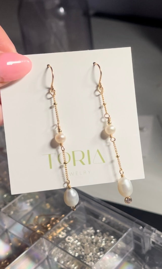 Lacie Pearl Drop Earrings