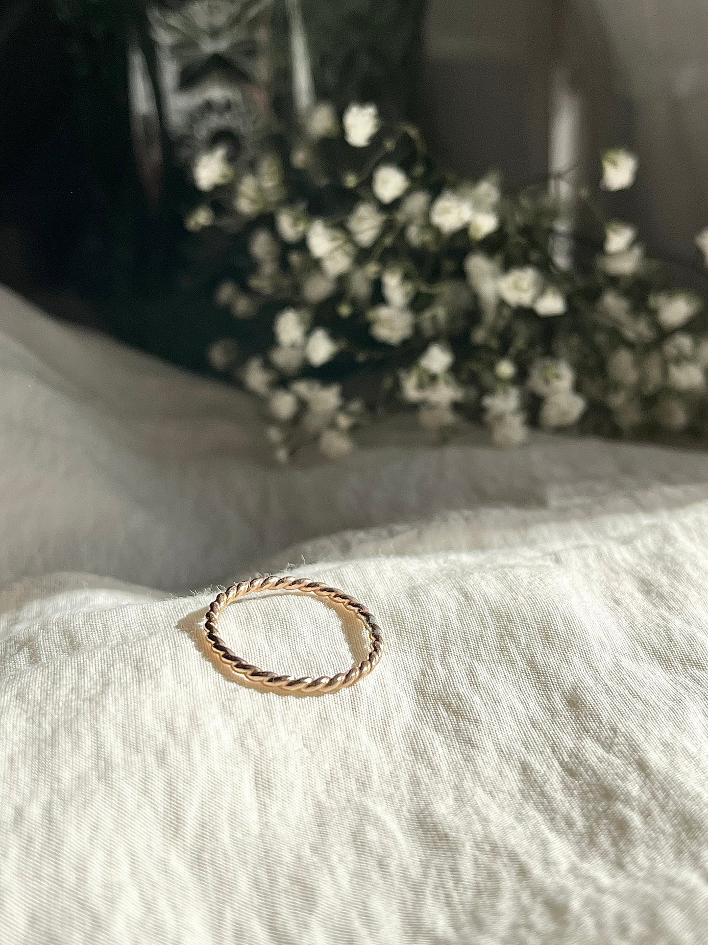 Twist Thick Stacking Ring